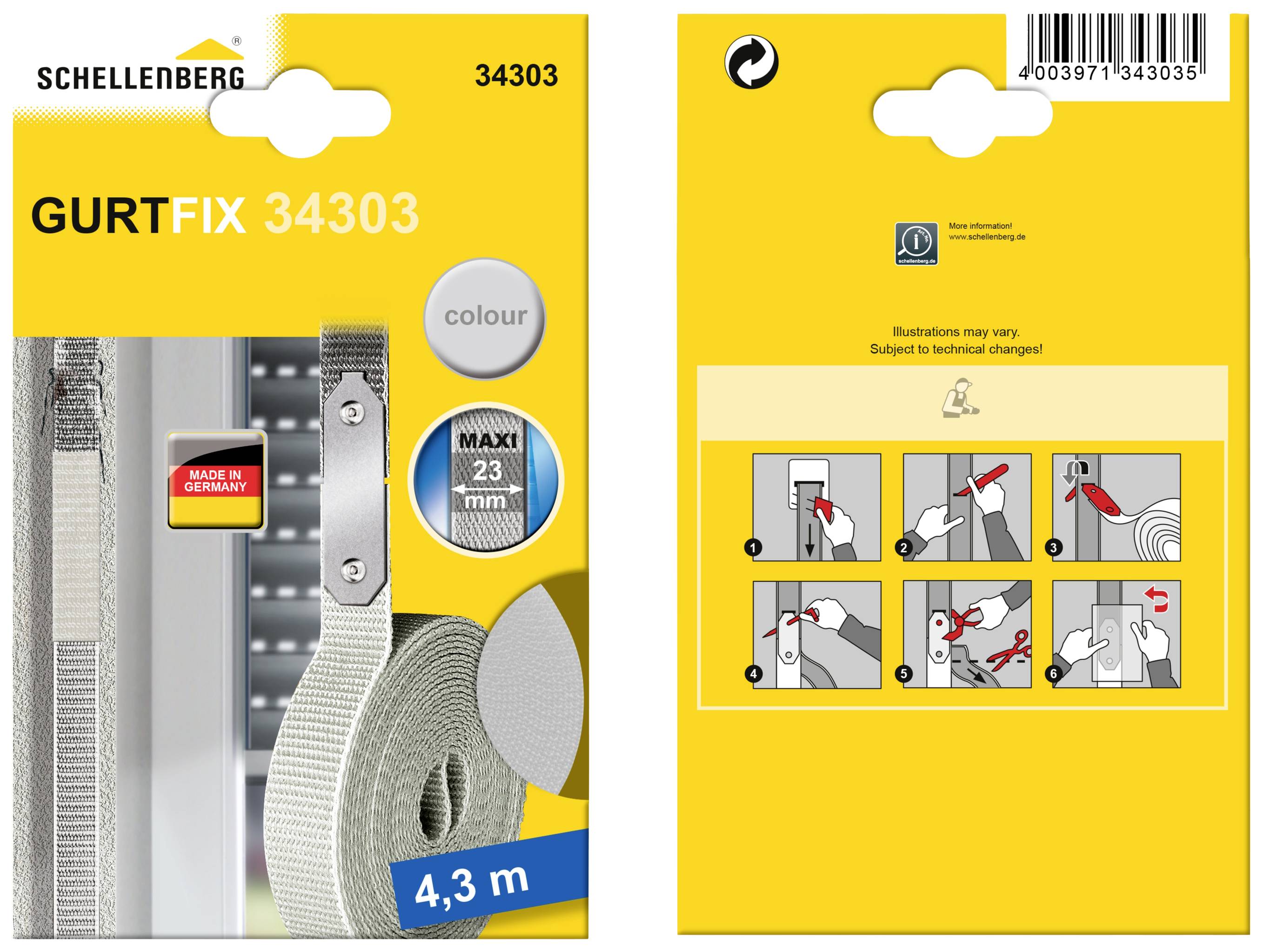 Schellenberg 34303 Kit de réparation Adapté à (systèmes de volets roulants) Schellenberg Maxi