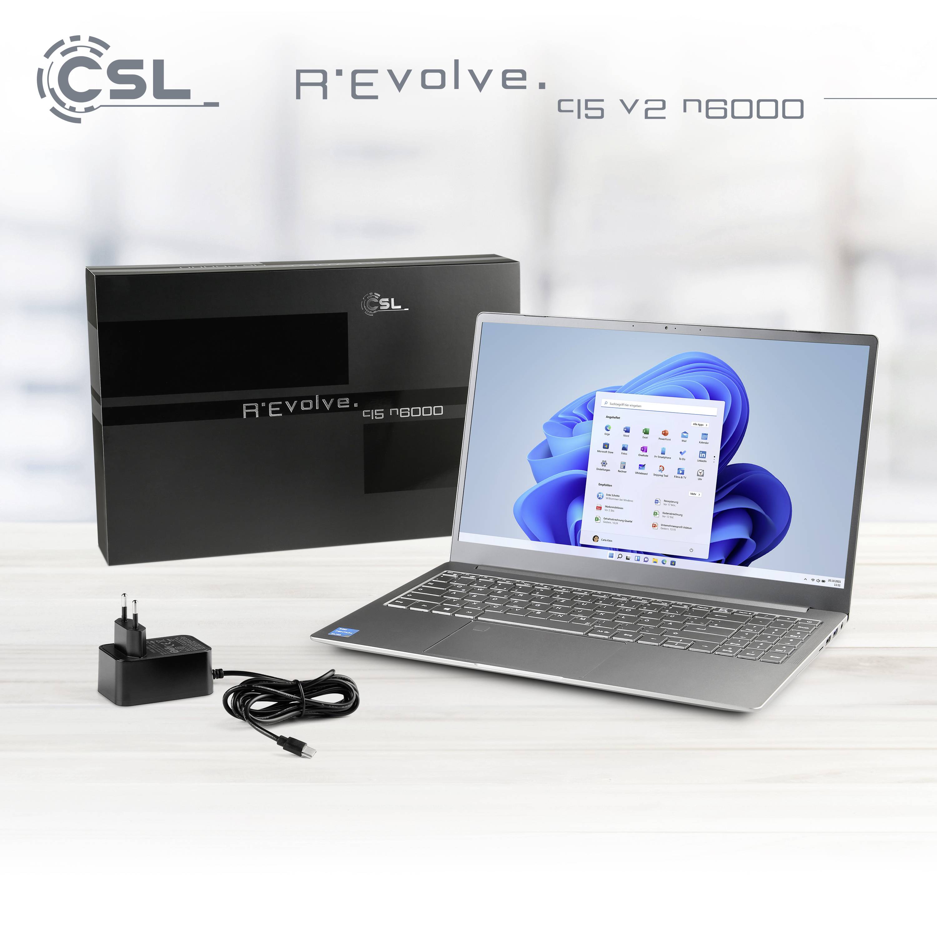 R' Evolve C15 V2 CSL Computer Notebook 39.6 cm 15.6 pouces Full HDIntel® Pentium®;N600016 GB RAM1 TB SSD;Intel UHD GraphicsWin 11