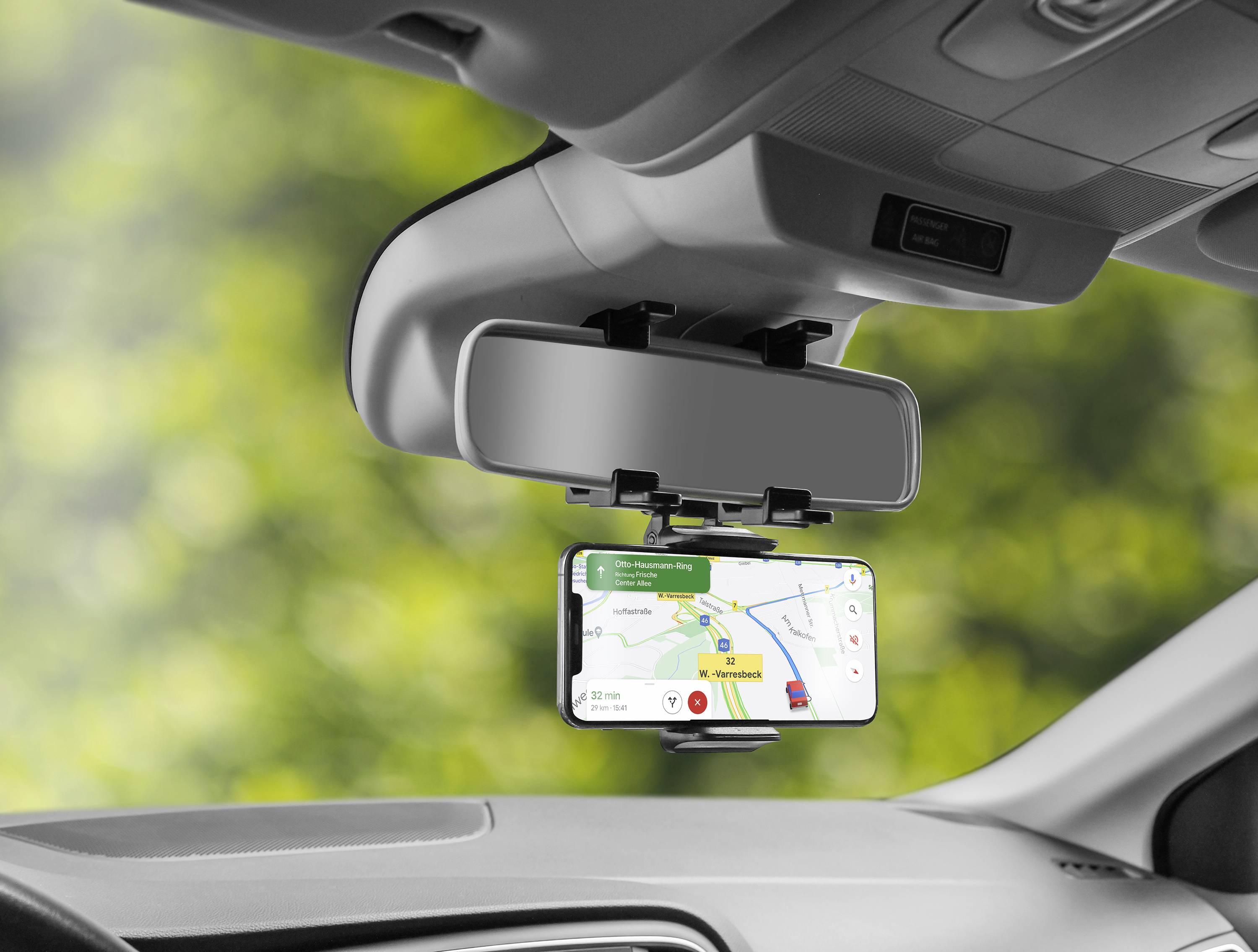 Eufab KFZ Smartphone Halterung Support de téléphone portable pour voiture 80 mm (max) 7 pouces (max)