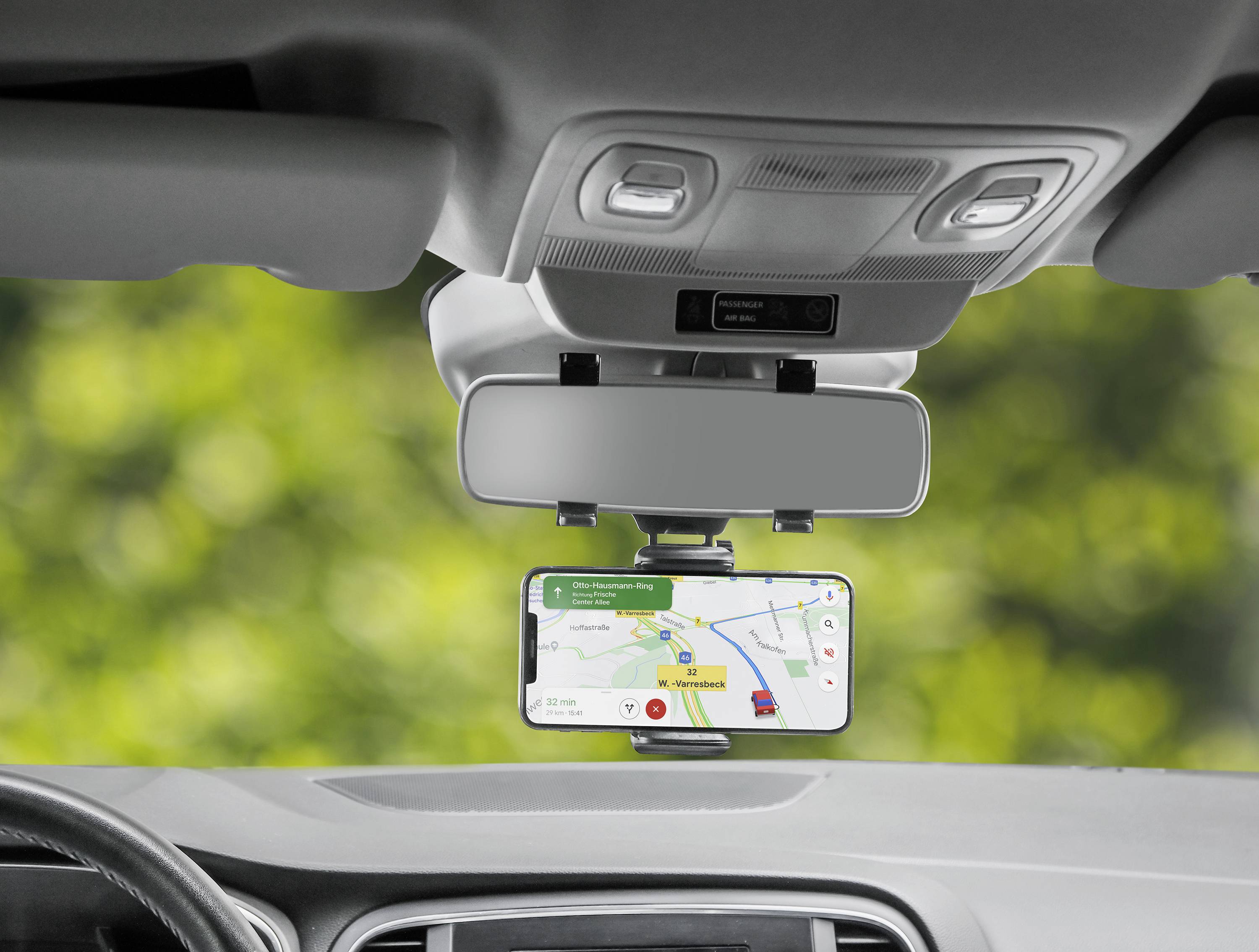 Eufab KFZ Smartphone Halterung Support de téléphone portable pour voiture 80 mm (max) 7 pouces (max)