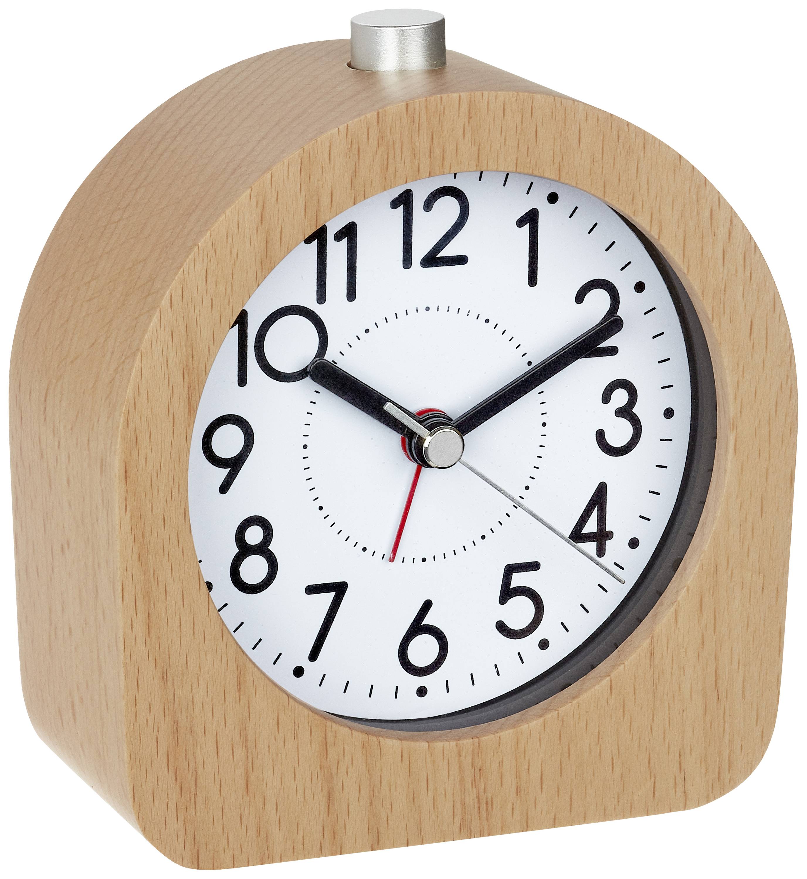 TFA Dostmann 60.1038.05 à quartz Réveil hêtre Heures de réveil 1