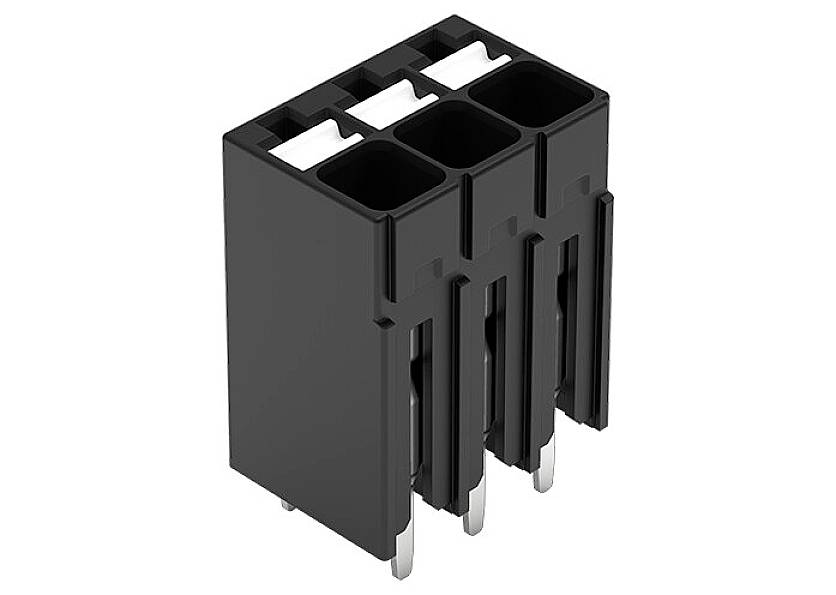 WAGO 2086-1103 Borne pour circuits imprimés 1.50 mm² Nombre de pôles 3 noir