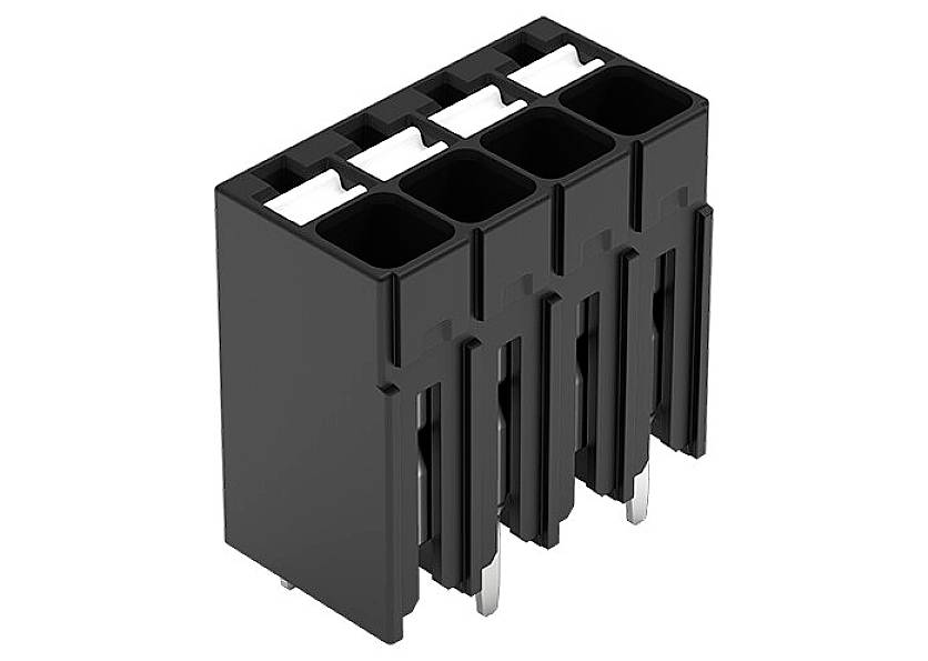 WAGO 2086-1124/300-000 Borne pour circuits imprimés 1.50 mm² Nombre de pôles 4 noir