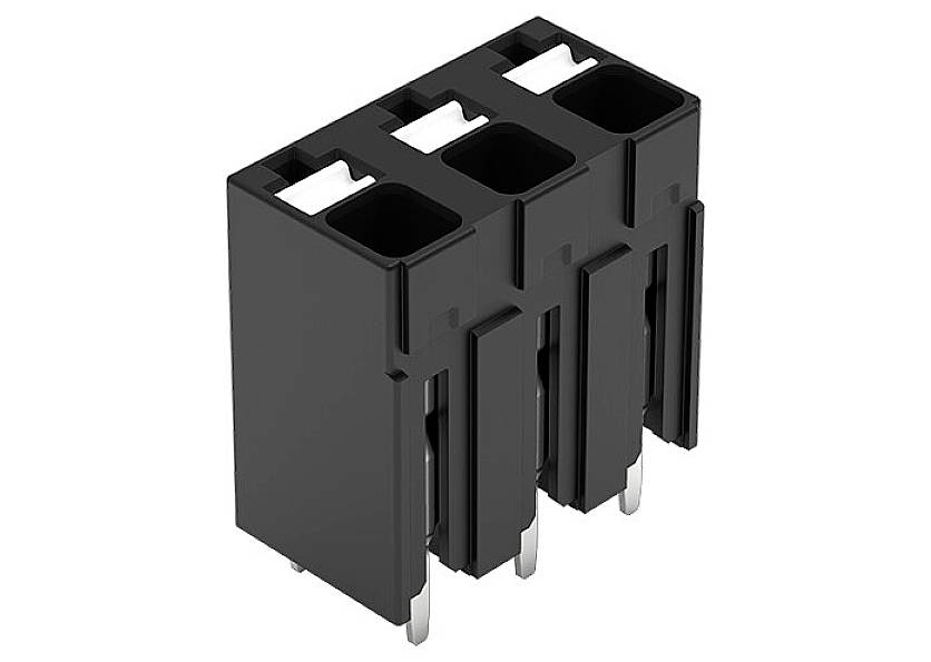 WAGO 2086-3103/300-000 Borne pour circuits imprimés 1.50 mm² Nombre de pôles 3 noir