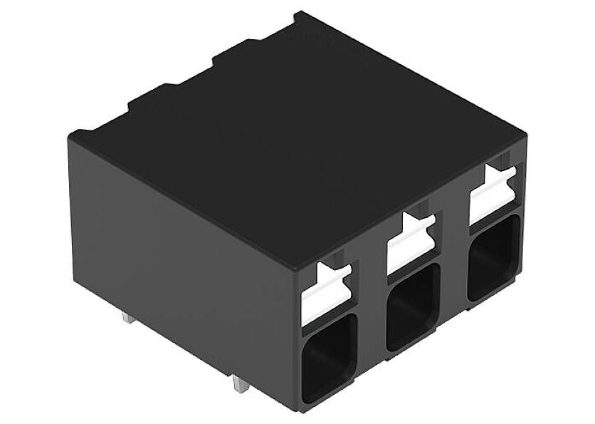 WAGO 2086-3203 Borne pour circuits imprimés 1.50 mm² Nombre de pôles 3 noir