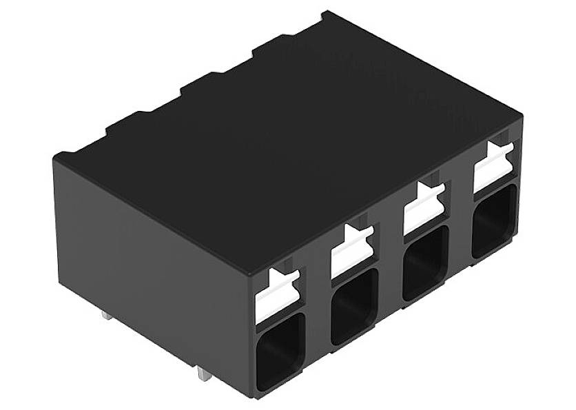 WAGO 2086-3204/300-000 Borne pour circuits imprimés 1.50 mm² Nombre de pôles 4 noir