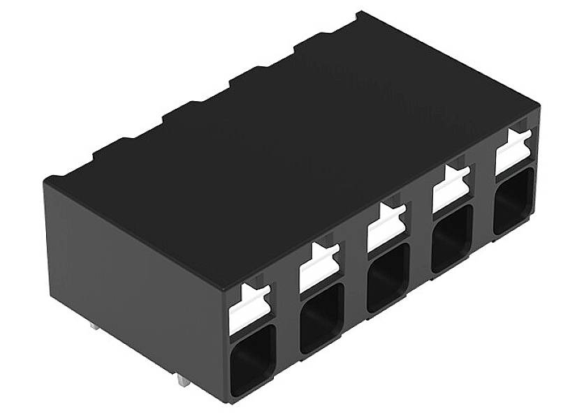 WAGO 2086-3205/300-000 Borne pour circuits imprimés 1.50 mm² Nombre de pôles 5 noir