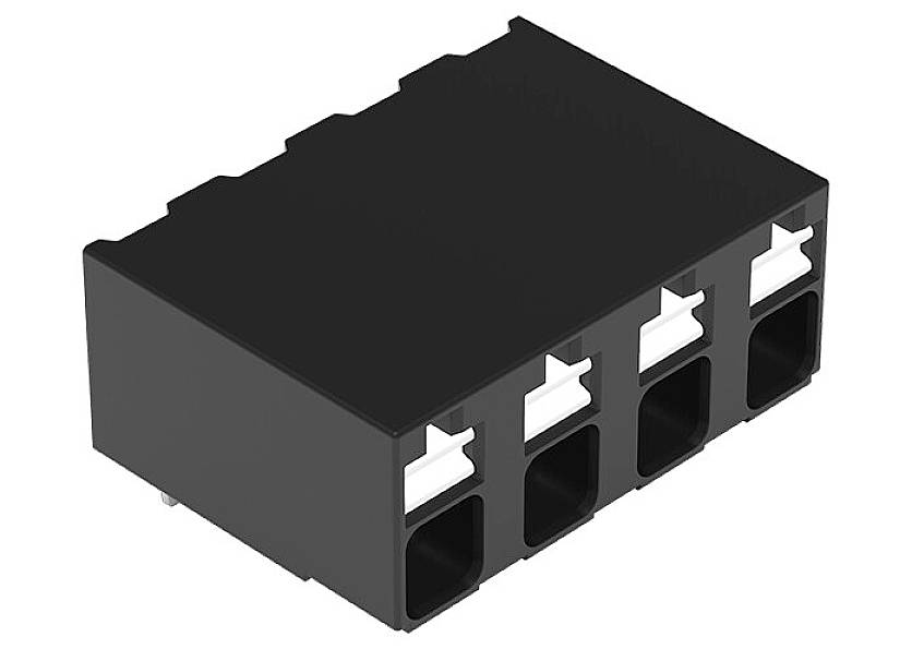 WAGO 2086-3224 Borne pour circuits imprimés 1.50 mm² Nombre de pôles 4 noir