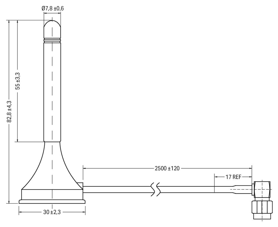 Magnetfußantenne