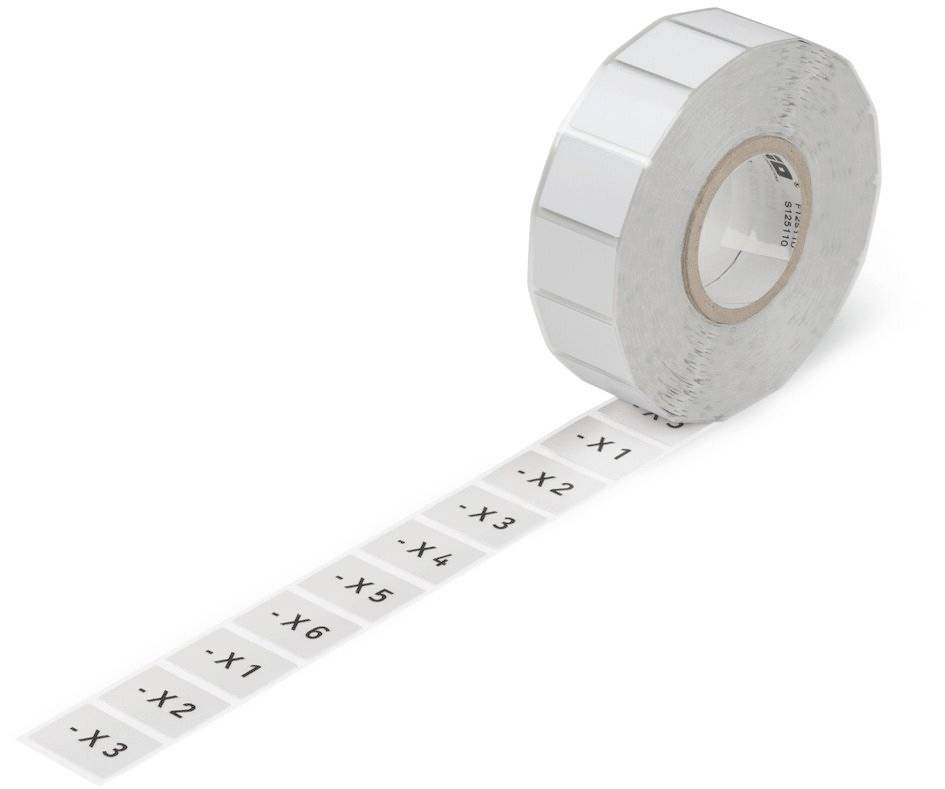 WAGO 210-862 210-862 Étiquettes pour imprimantes à transfert thermique Surface de marquage: 27 x 17.50 mm argent Nombre de