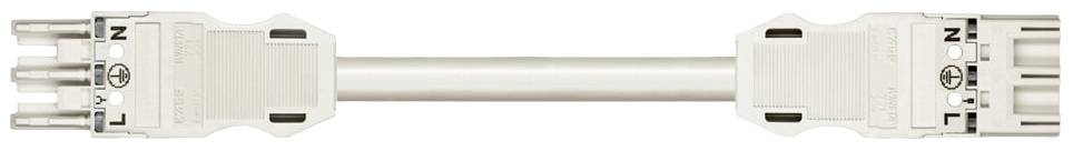 WAGO 771-9993/007-702 Câble de raccordement secteur Alimentation femelle - Alimentation mâle Nombre total de pôles: 3 blanc 7 m