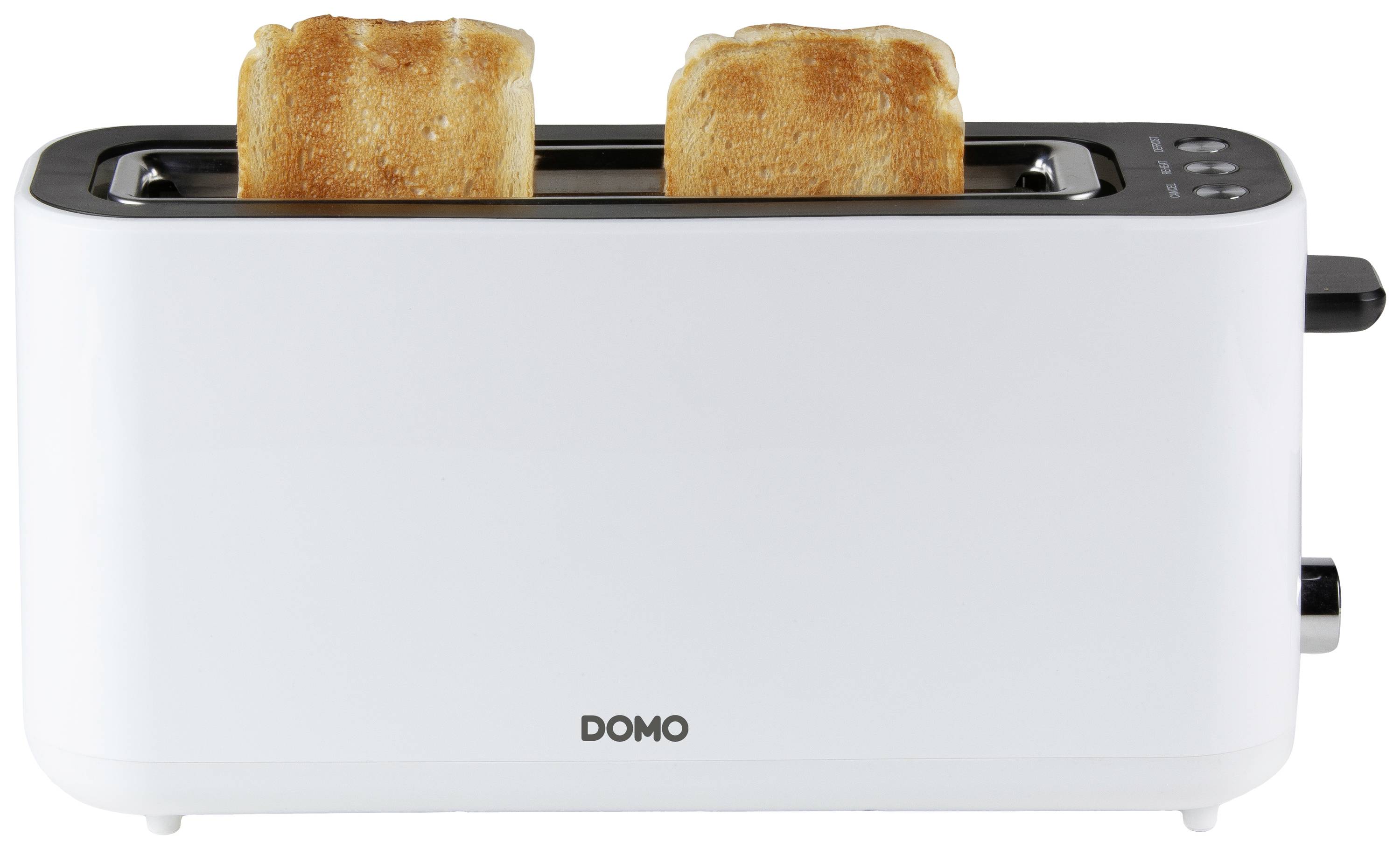 DOMO DO962T Grille-pain réglage de la température en continu, boîtier Cool-Touch blanc