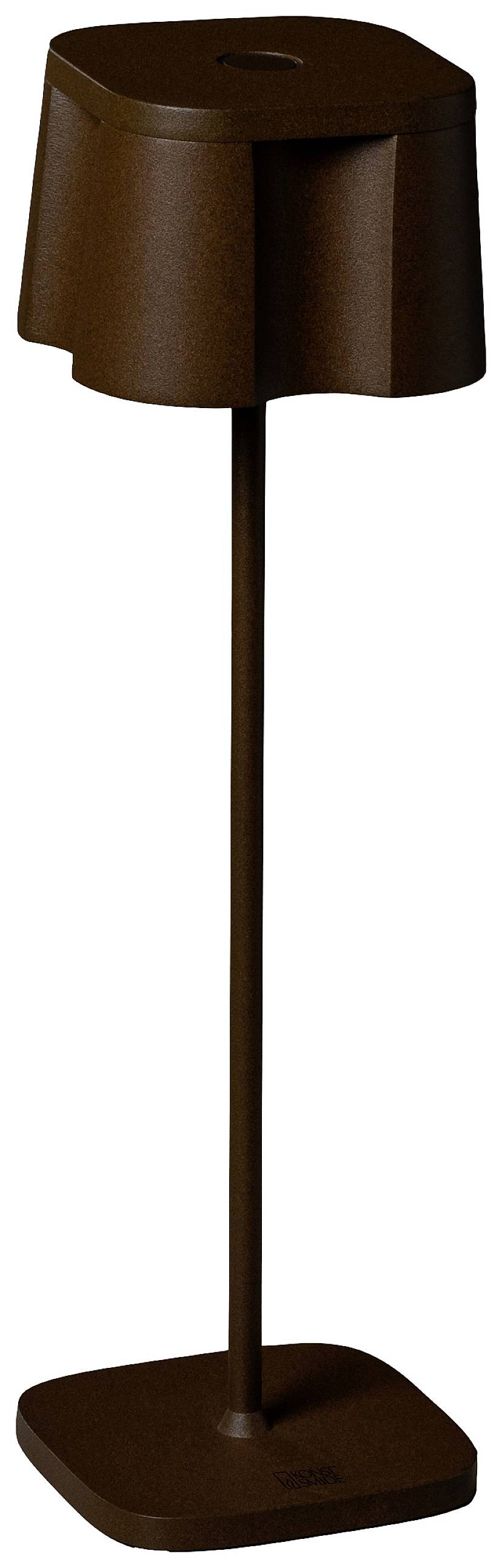 Konstsmide 7818-970 Nice Rost Lampe de table à LED d'extérieur 2.5 W blanc chaud marron rouille