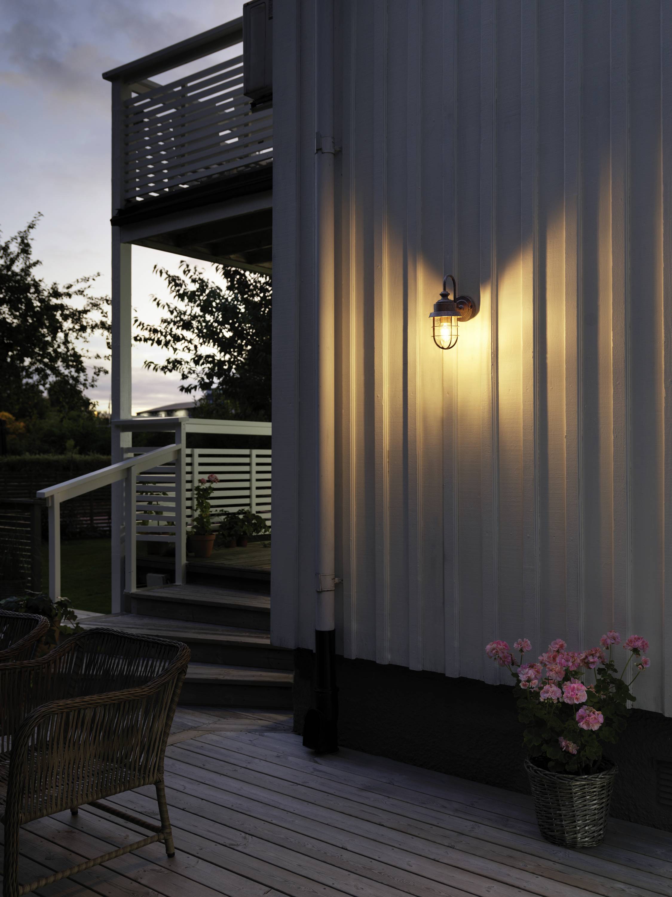 Konstsmide Cerignola Rost 7351-970 Applique extérieure E27 marron rouille