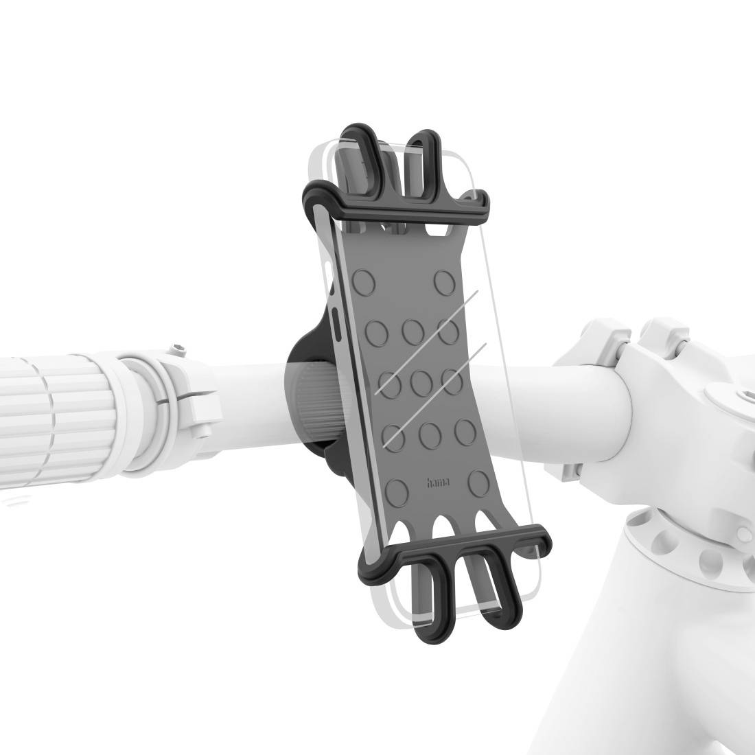 Hama Flexible Fixation de téléphone portable pour vélo Largeur (max.): 80 mm