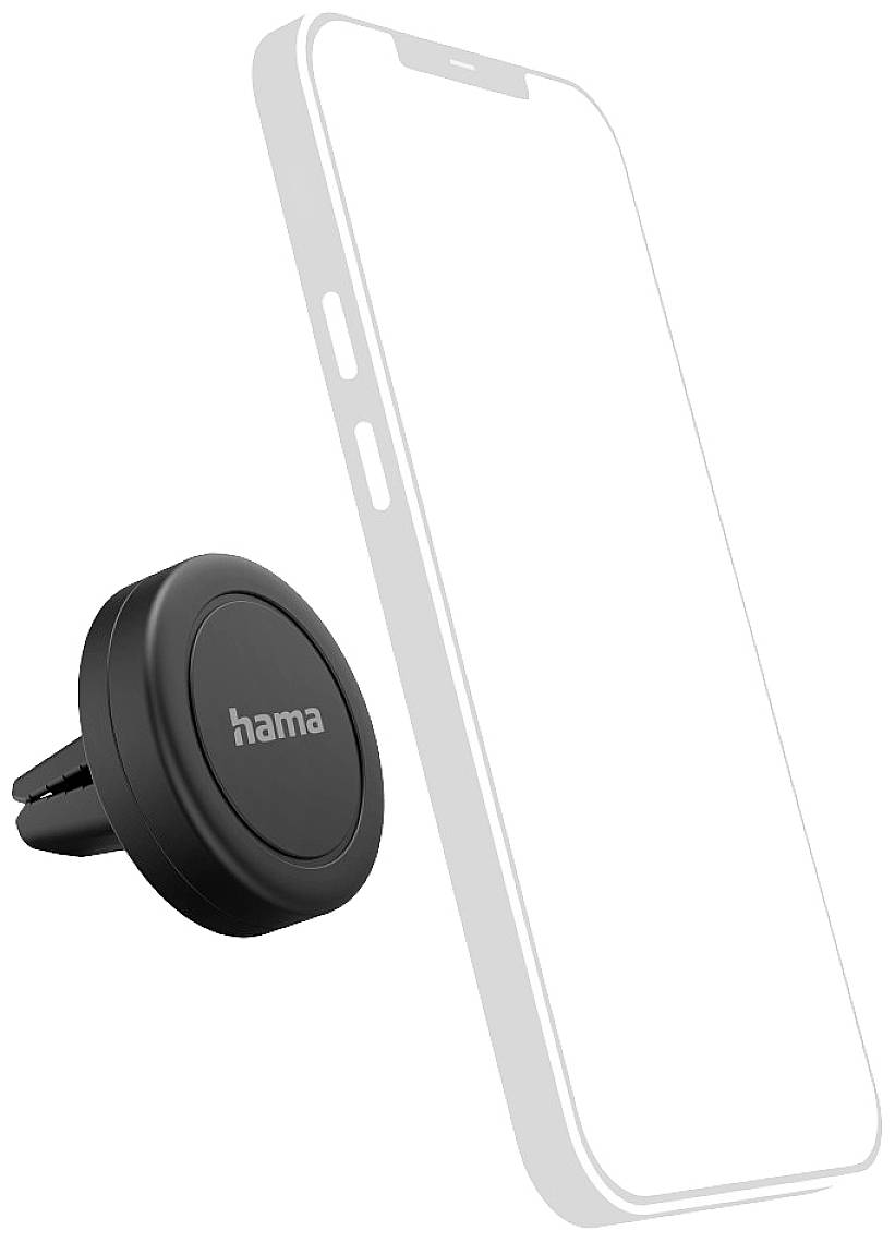 Hama Magnet grille de ventilation Support de téléphone portable pour voiture fixation magnétique, pivotant à 360°