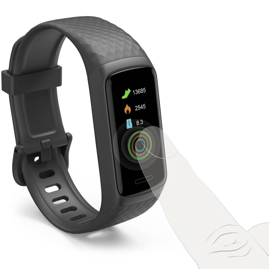 Hama Fit Track 3910 Bracelet connecté noir