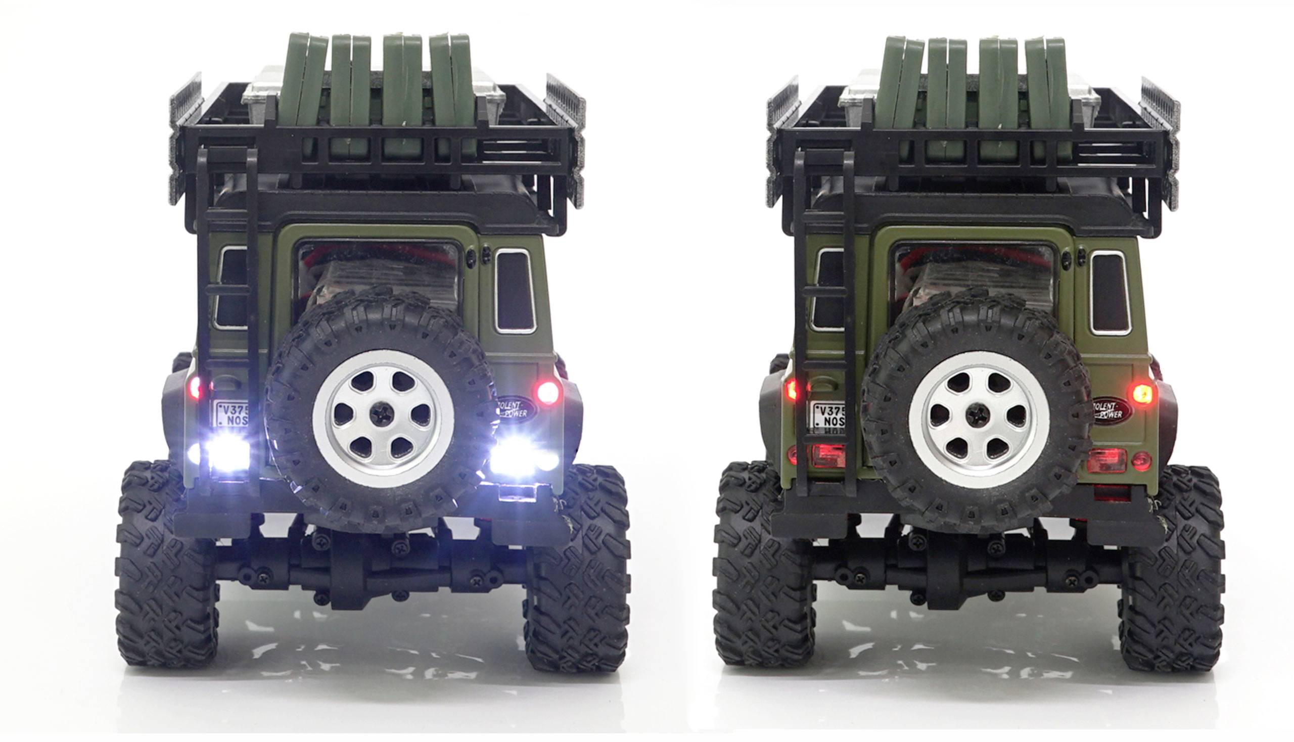 Amewi D90X28 Metall Scale brushed 1:28 Auto RC électrique Crawler 4 roues motrices (4WD) prêt à fonctionner (RtR) 2,4 GHz