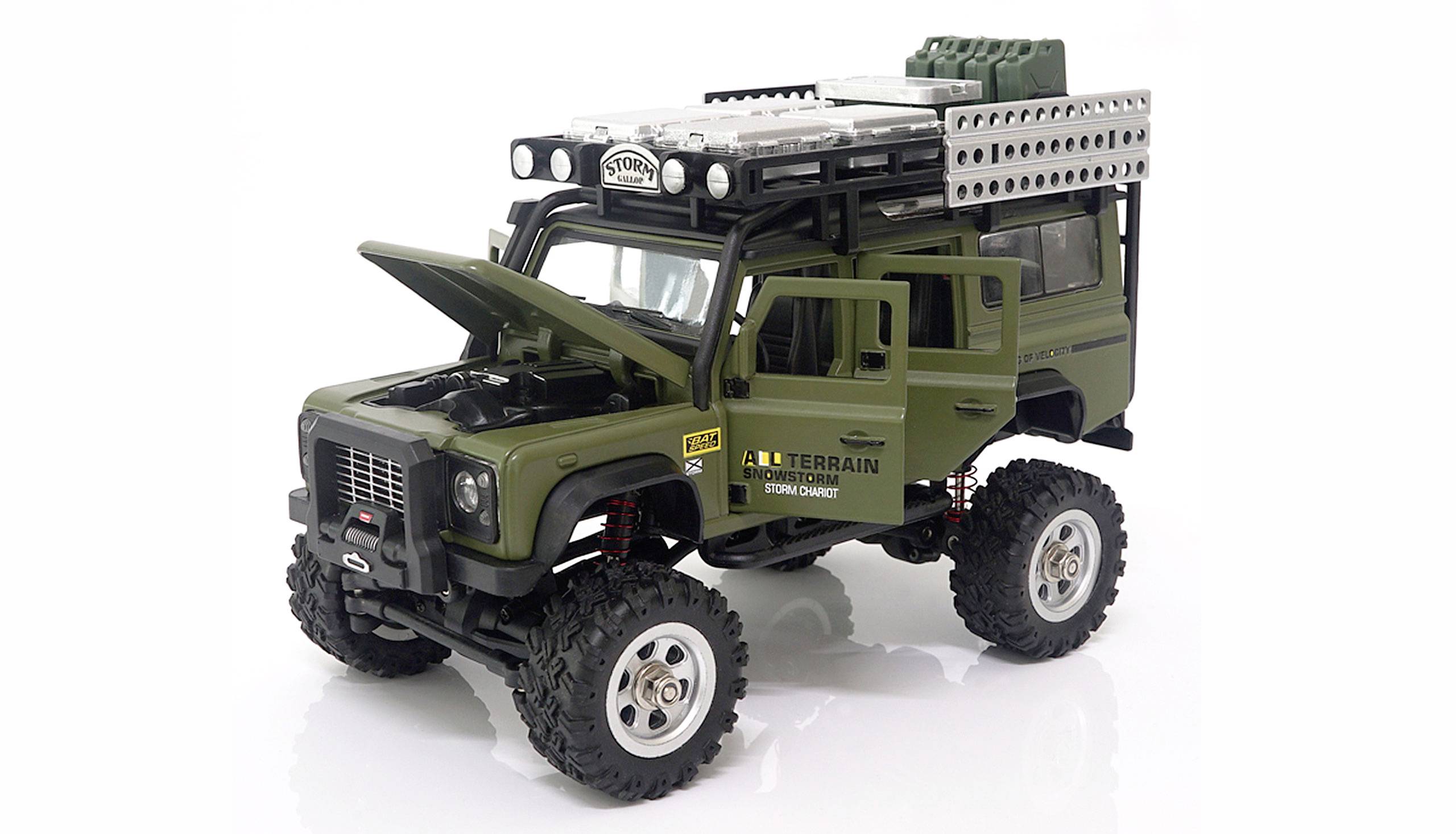 Amewi D90X28 Metall Scale brushed 1:28 Auto RC électrique Crawler 4 roues motrices (4WD) prêt à fonctionner (RtR) 2,4 GHz