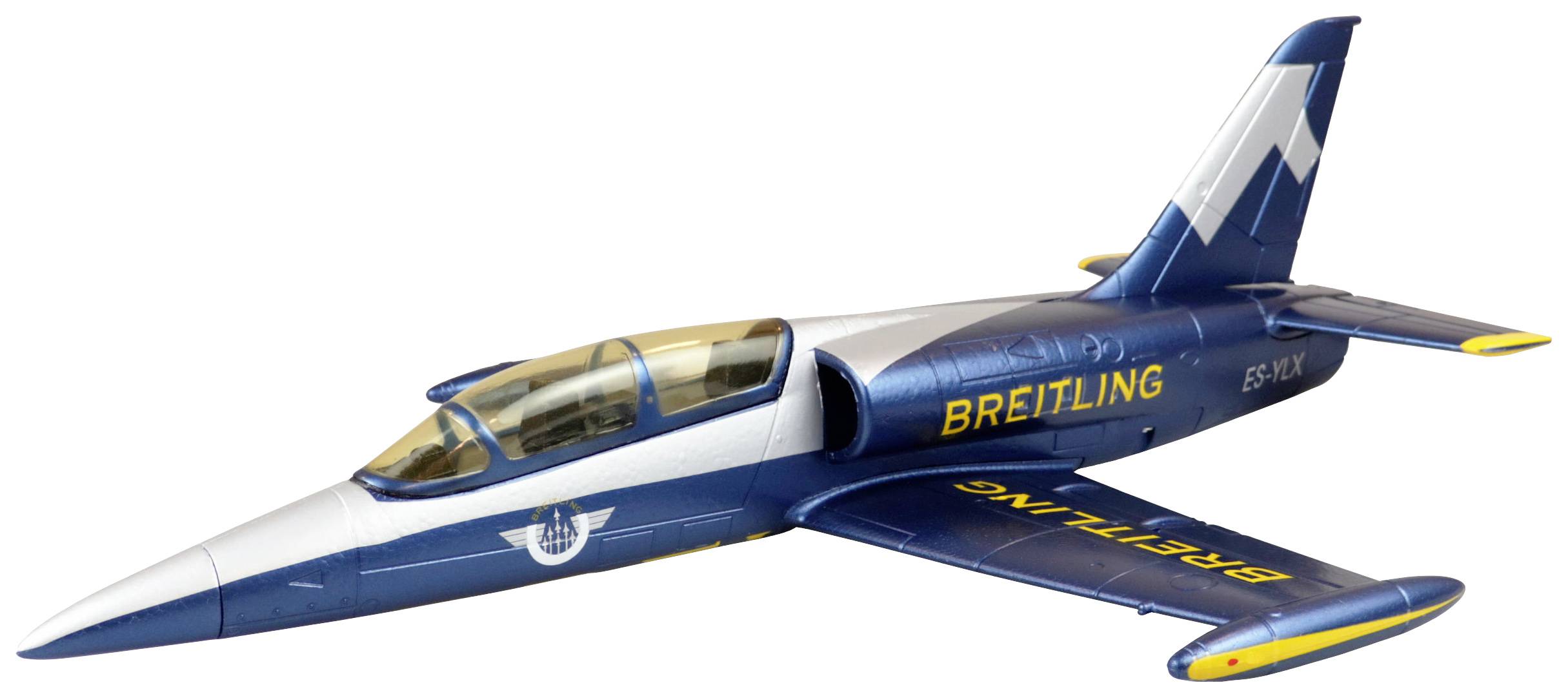 Amewi AMXFlight L-39 Albatros bleu, jaune, argent Jet RC plug-and-play (PNP) 550 mm