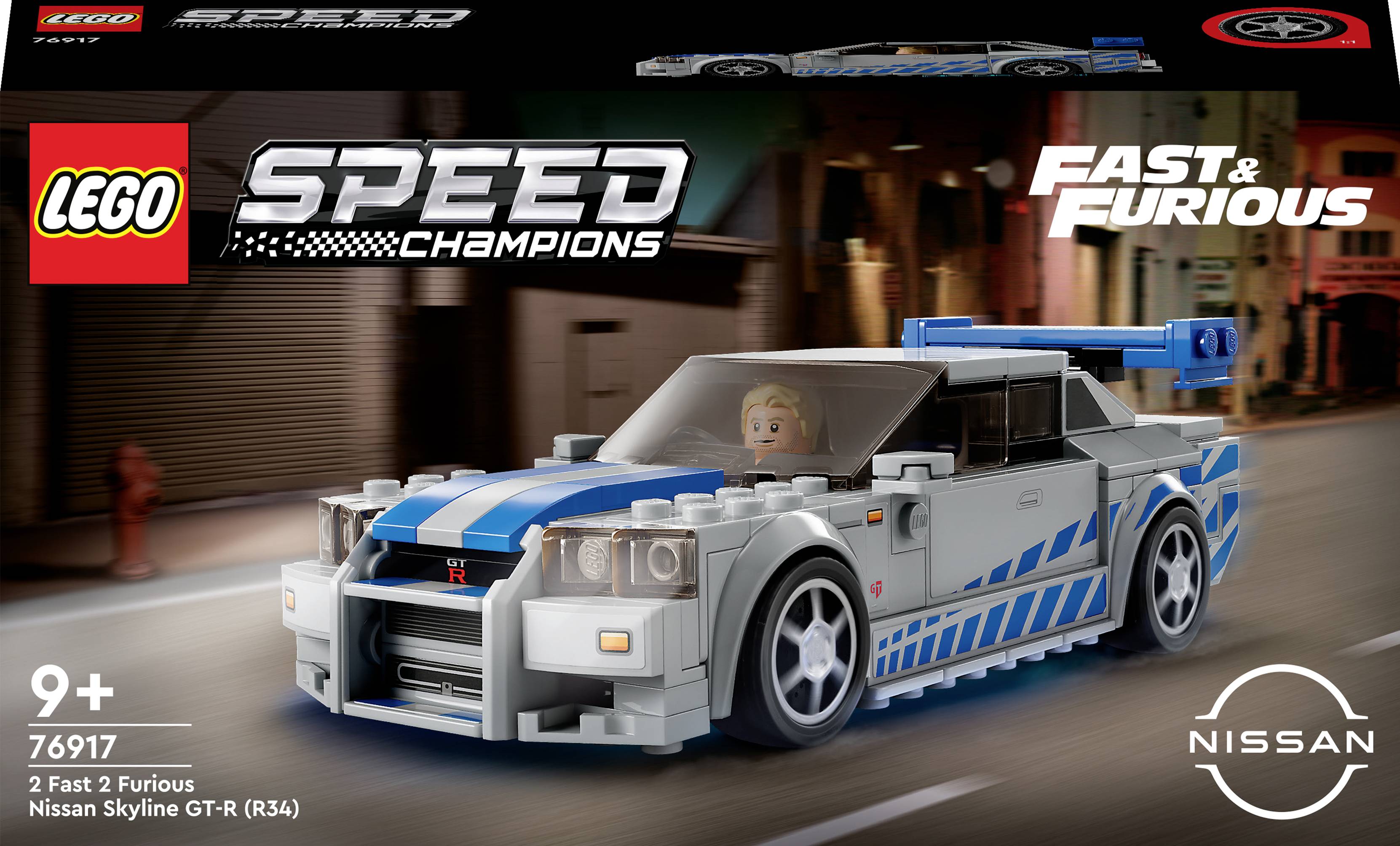 76917 LEGO® SPEED CHAMPIONS 2 Fast 2 Furious – Nissan Skyline GT-R (R34)
