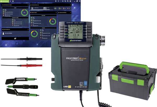 Gossen Metrawatt Starterpaket TECH+ IQ Kit testeur d'installation, Kit testeur VDE étalonné (DAkkS) Norme VDE 0100, 0100-600