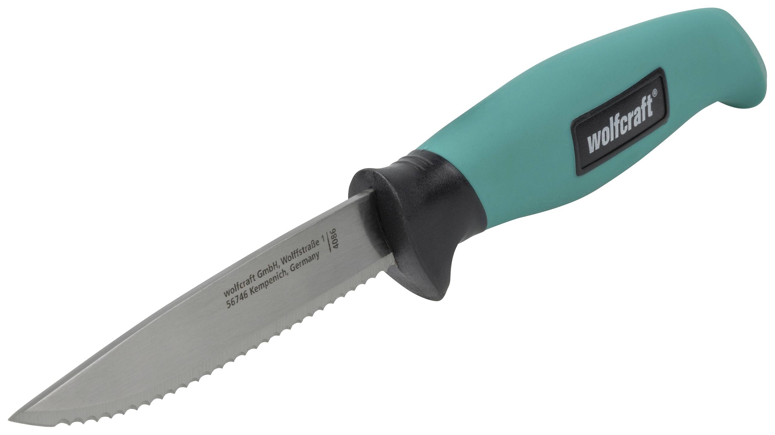 Wolfcraft 4086000 Couteau d'extérieur avec étui