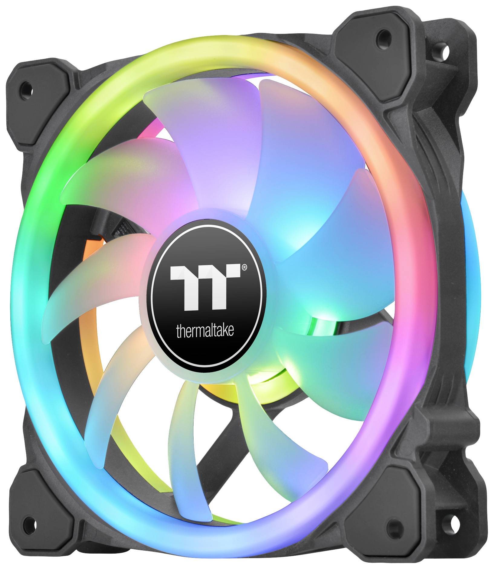 Thermaltake CL-F137-PL12SW-A Ventilateur pour PC noir (l x H x P) 184 x 129 x 162 mm avec éclairage LED, avec command