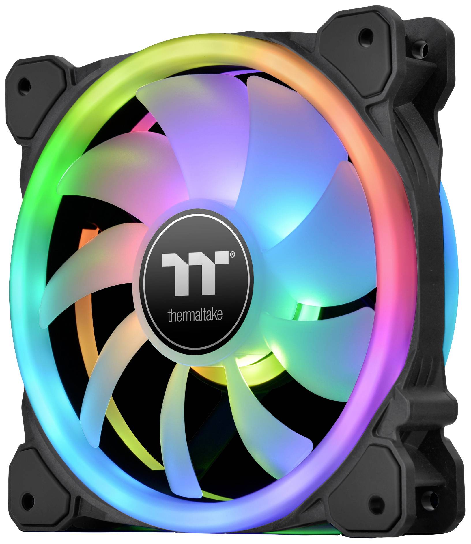 Thermaltake CL-F137-PL12SW-A Ventilateur pour PC noir (l x H x P) 184 x 129 x 162 mm avec éclairage LED, avec command