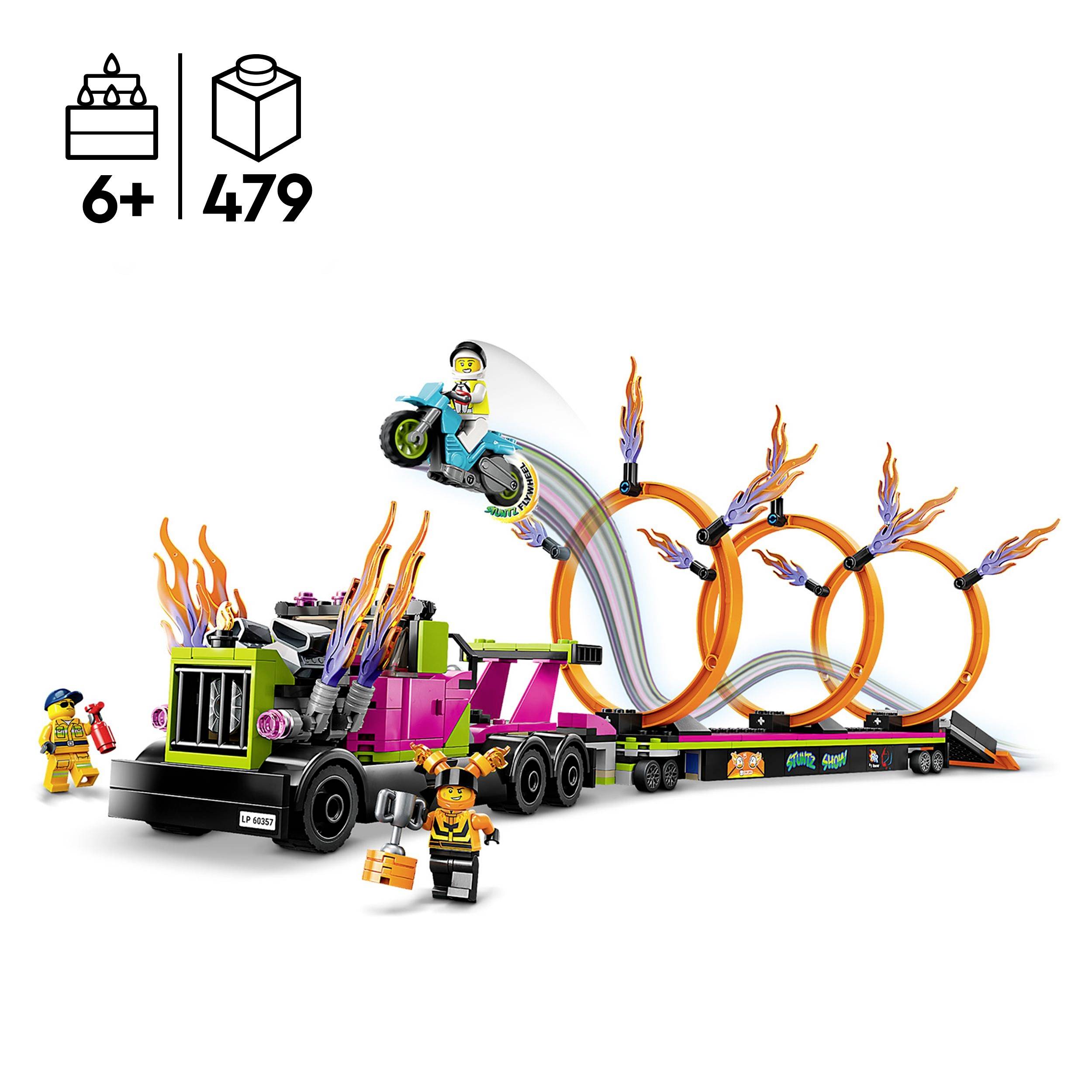 Le défi de cascade : les cercles de feu LEGO® CITY 60357