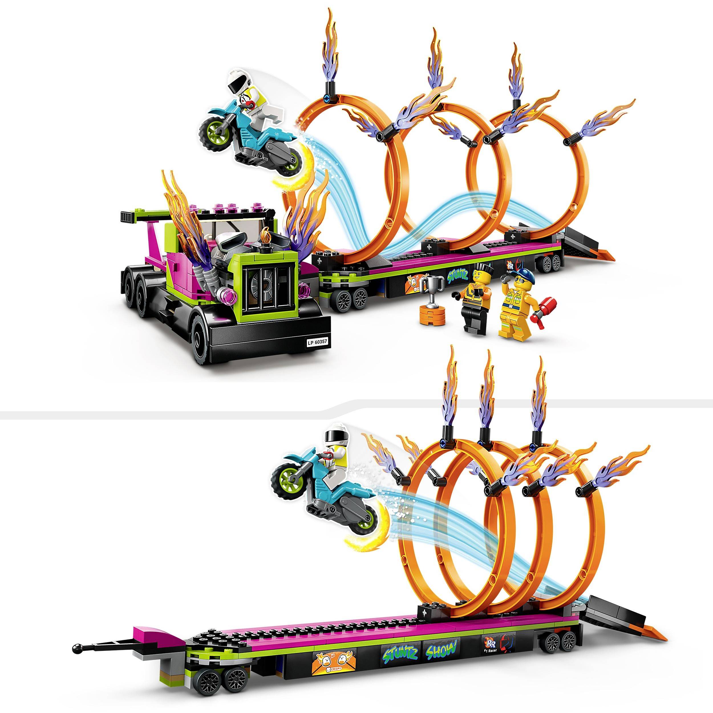 Le défi de cascade : les cercles de feu LEGO® CITY 60357