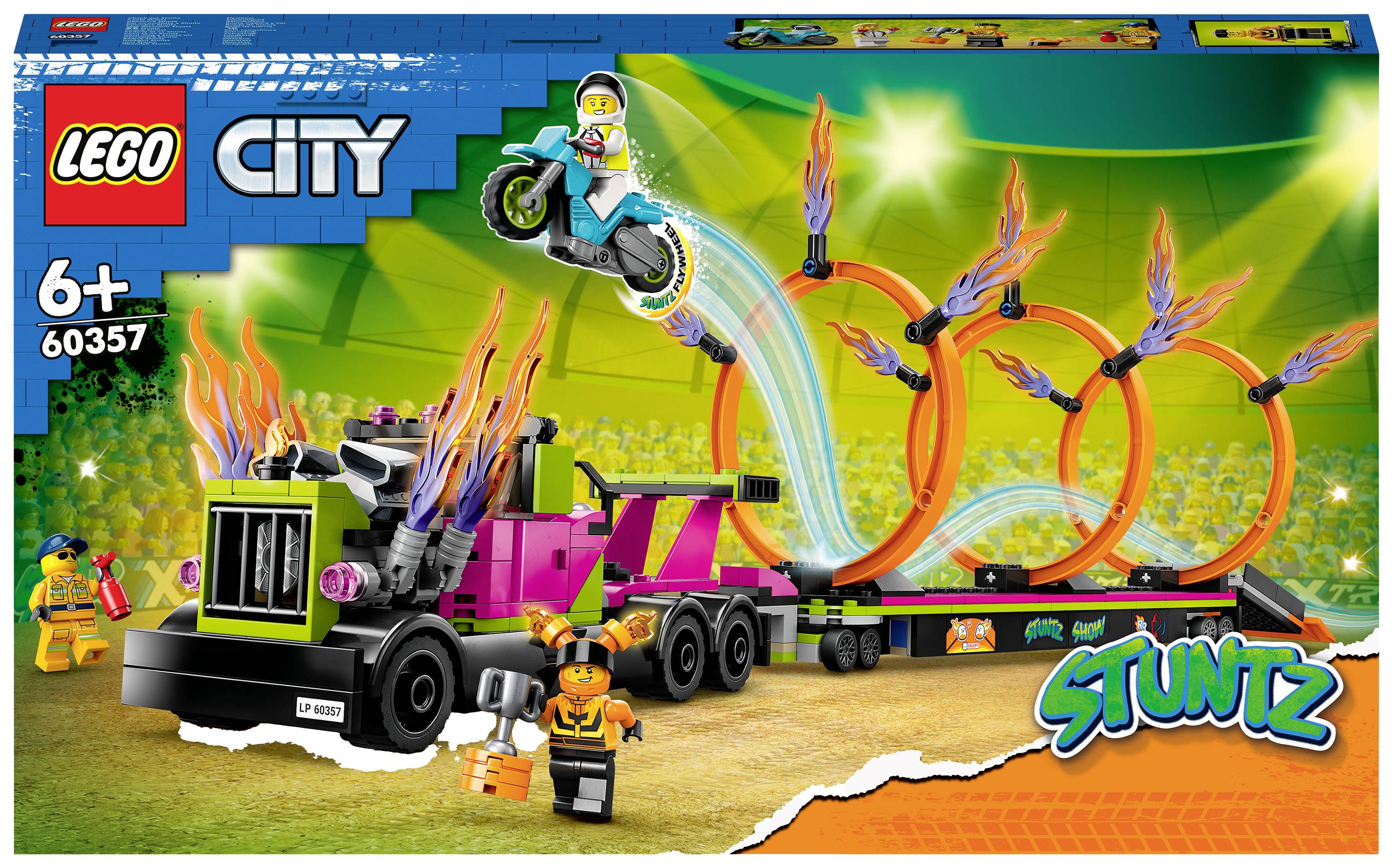 Le défi de cascade : les cercles de feu LEGO® CITY 60357