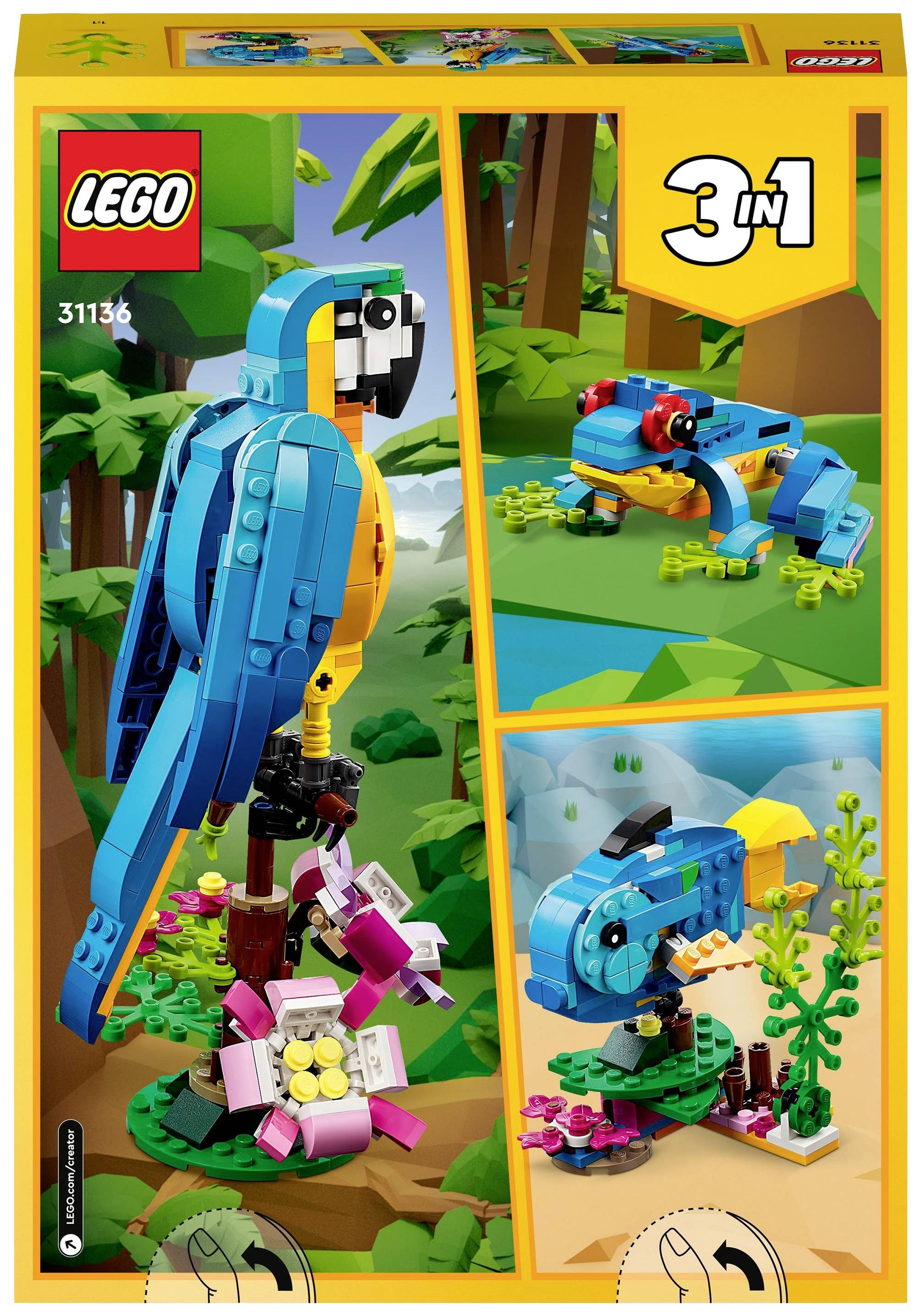 Le perroquet exotique LEGO® CREATOR 31136