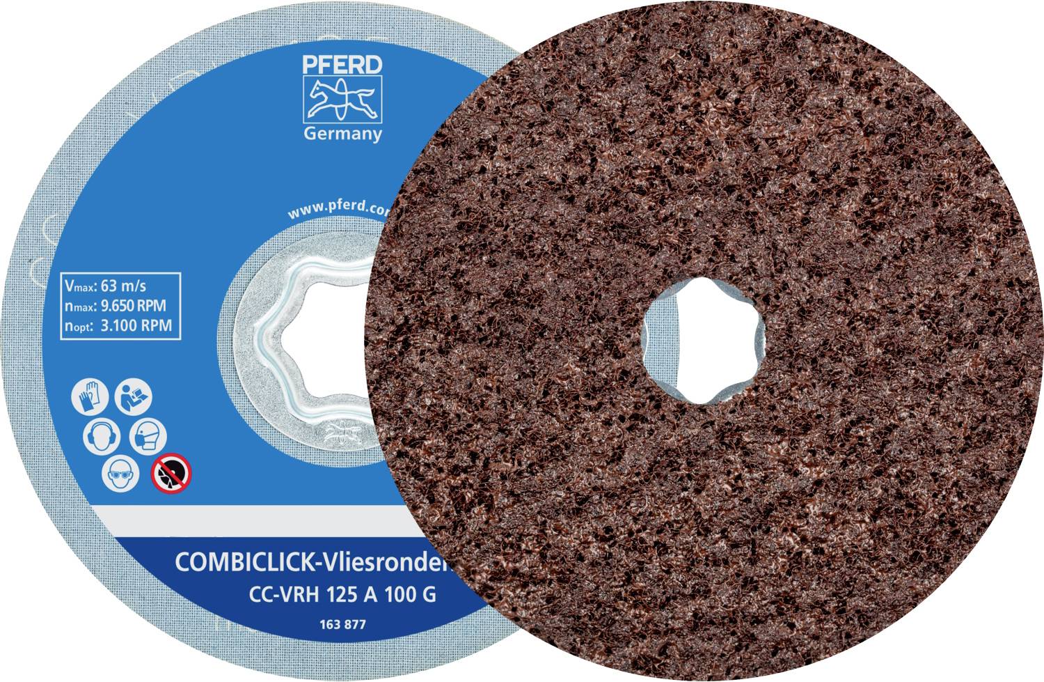 PFERD 44498026 COMBICLICK CC-VRH 125 A 100 G (2) Diamètre 125 mm
