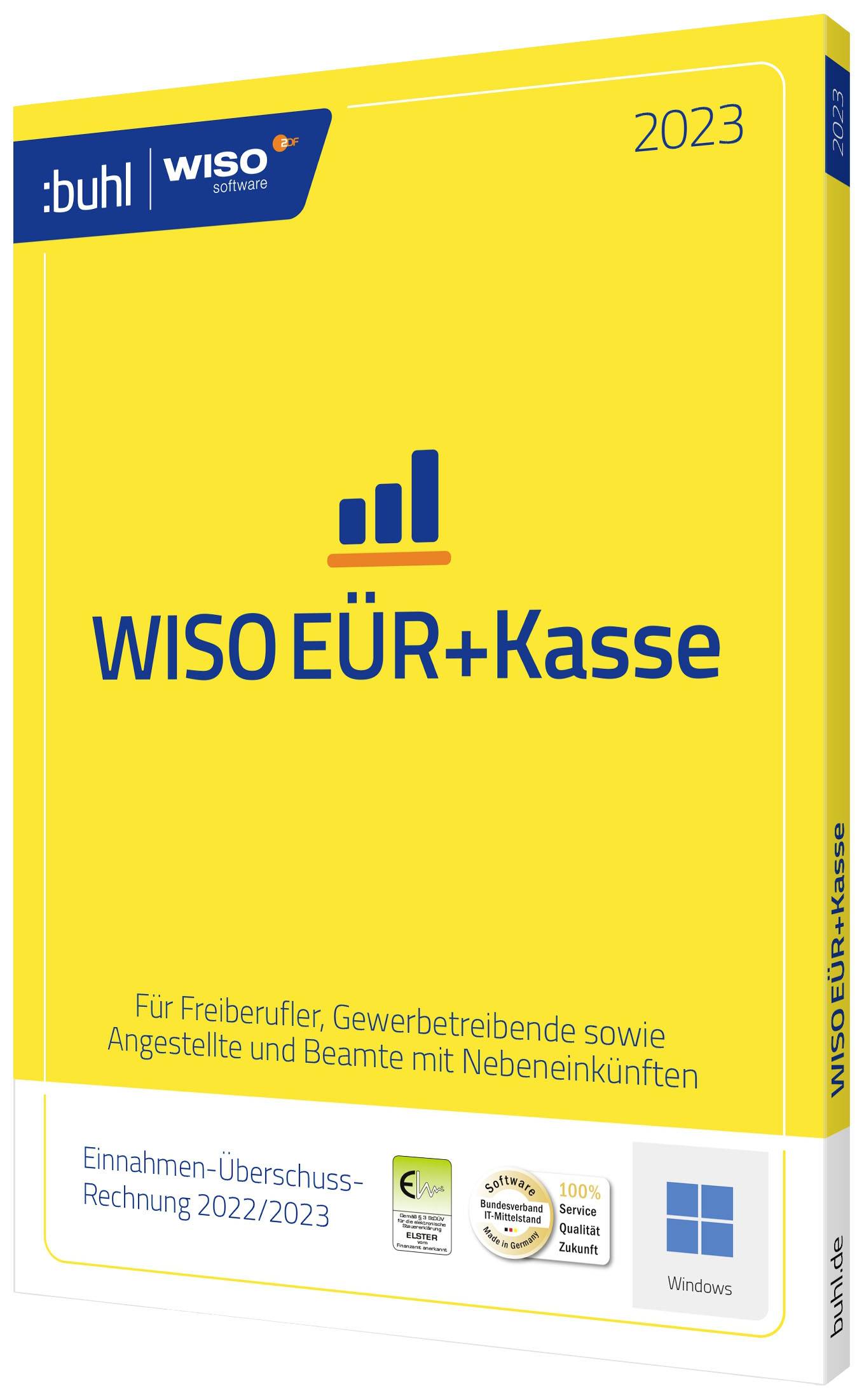 WISO EÜR+Kasse 2023 version complète, 1 licence Windows Logiciel de finance