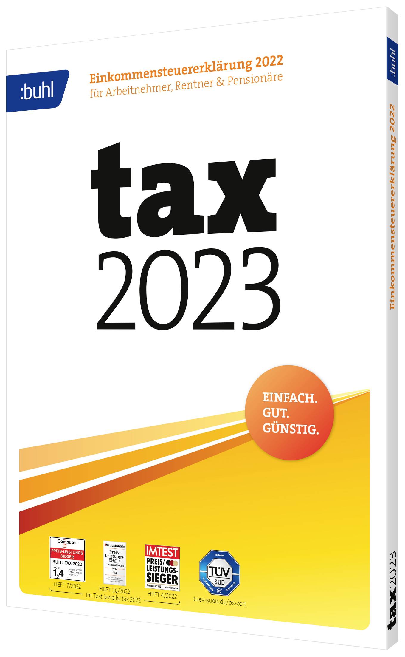 WISO tax 2023 version complète, 1 licence Windows Logiciel de commande