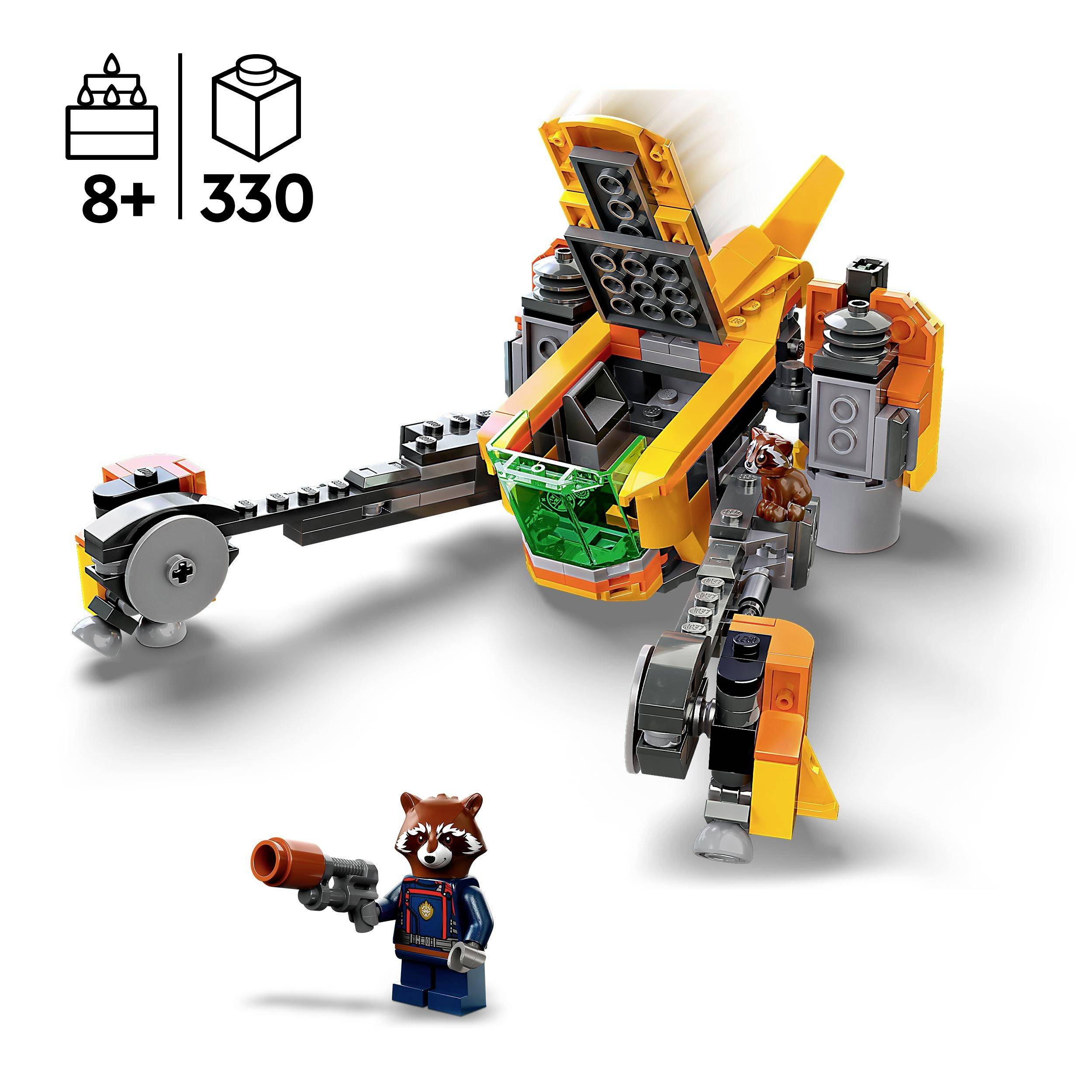 Le vaisseau de Bébé Rocket LEGO® MARVEL SUPER HEROES 76254