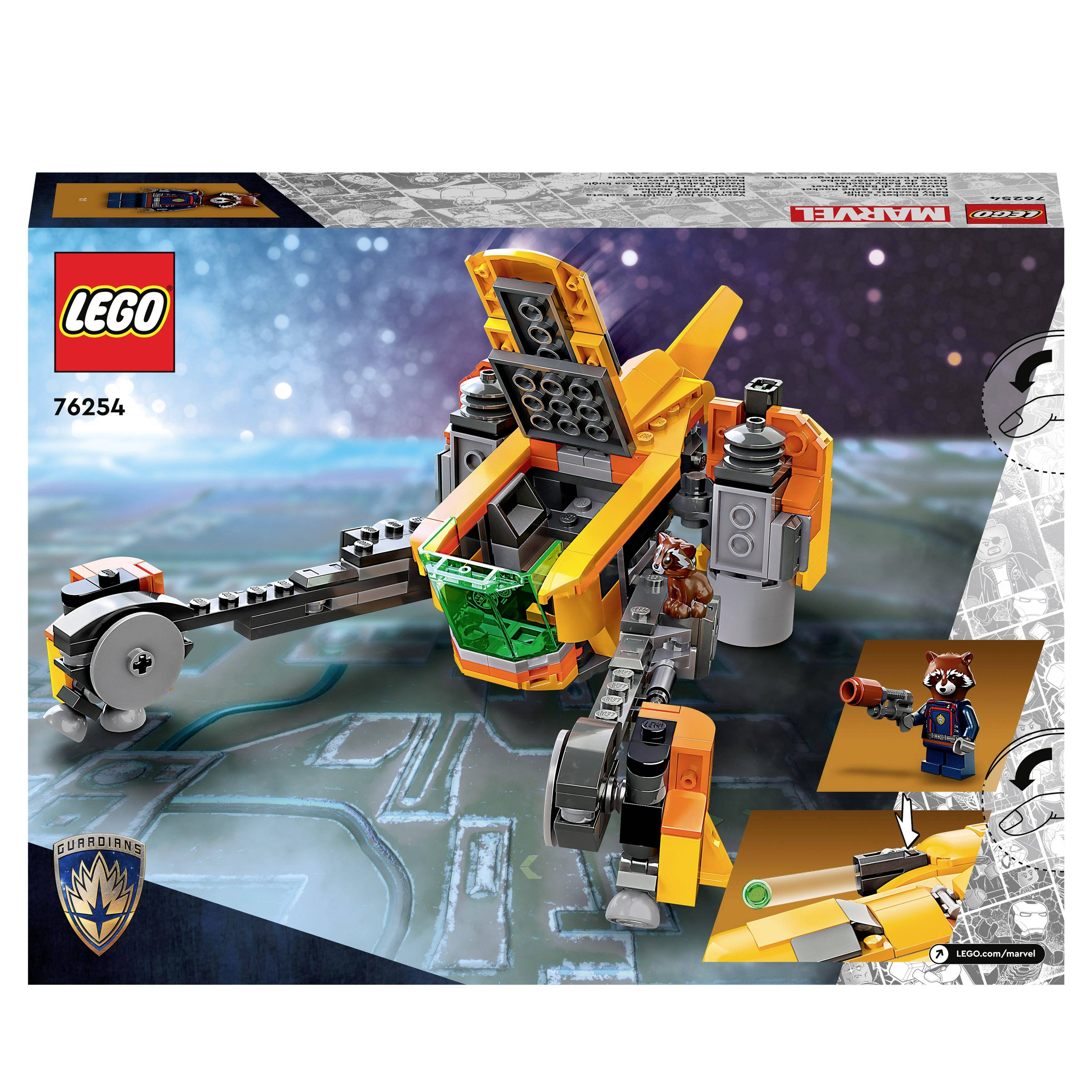 Le vaisseau de Bébé Rocket LEGO® MARVEL SUPER HEROES 76254