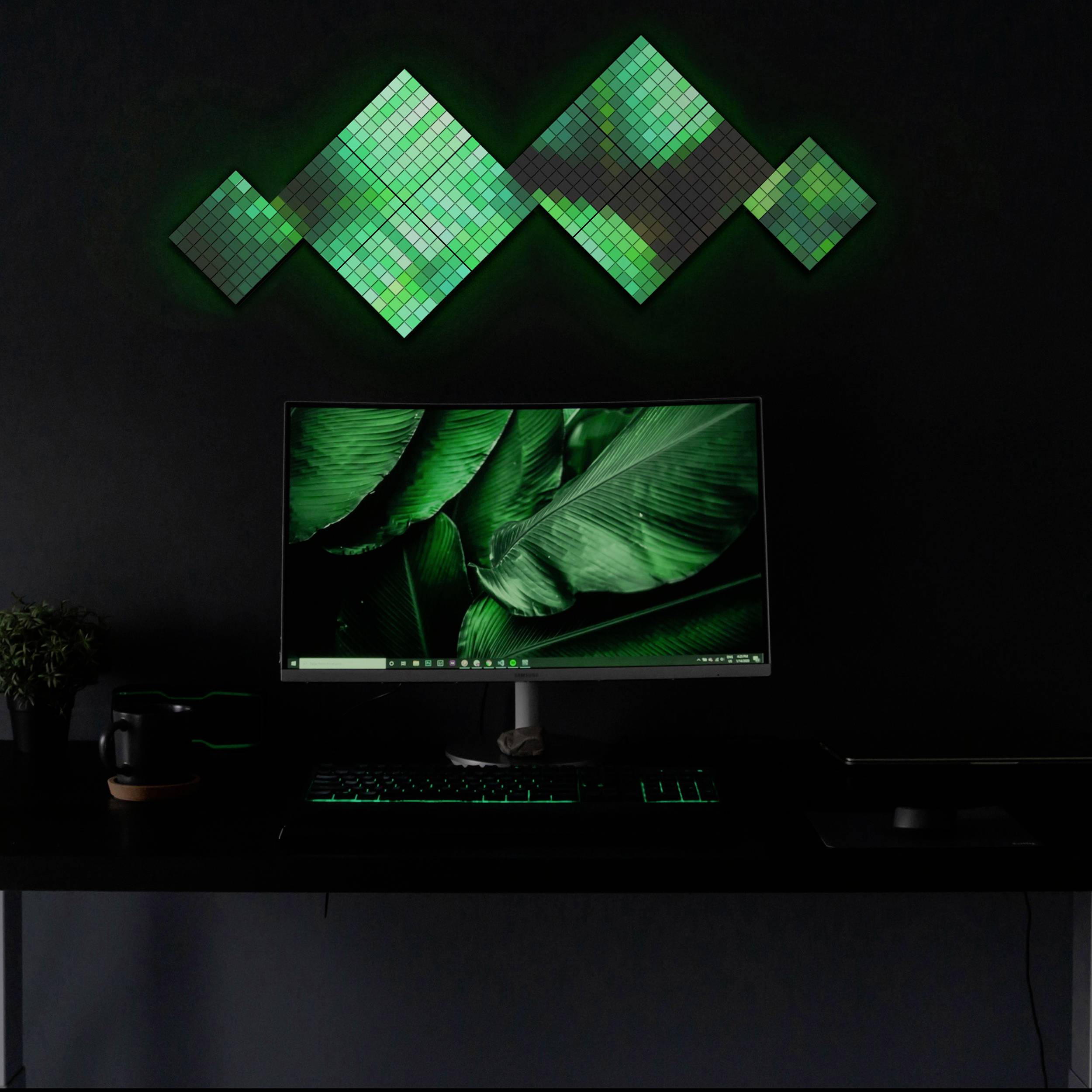 Twinkly SQUARES TWQ064STW-03-BAD Panneau à LED RVB