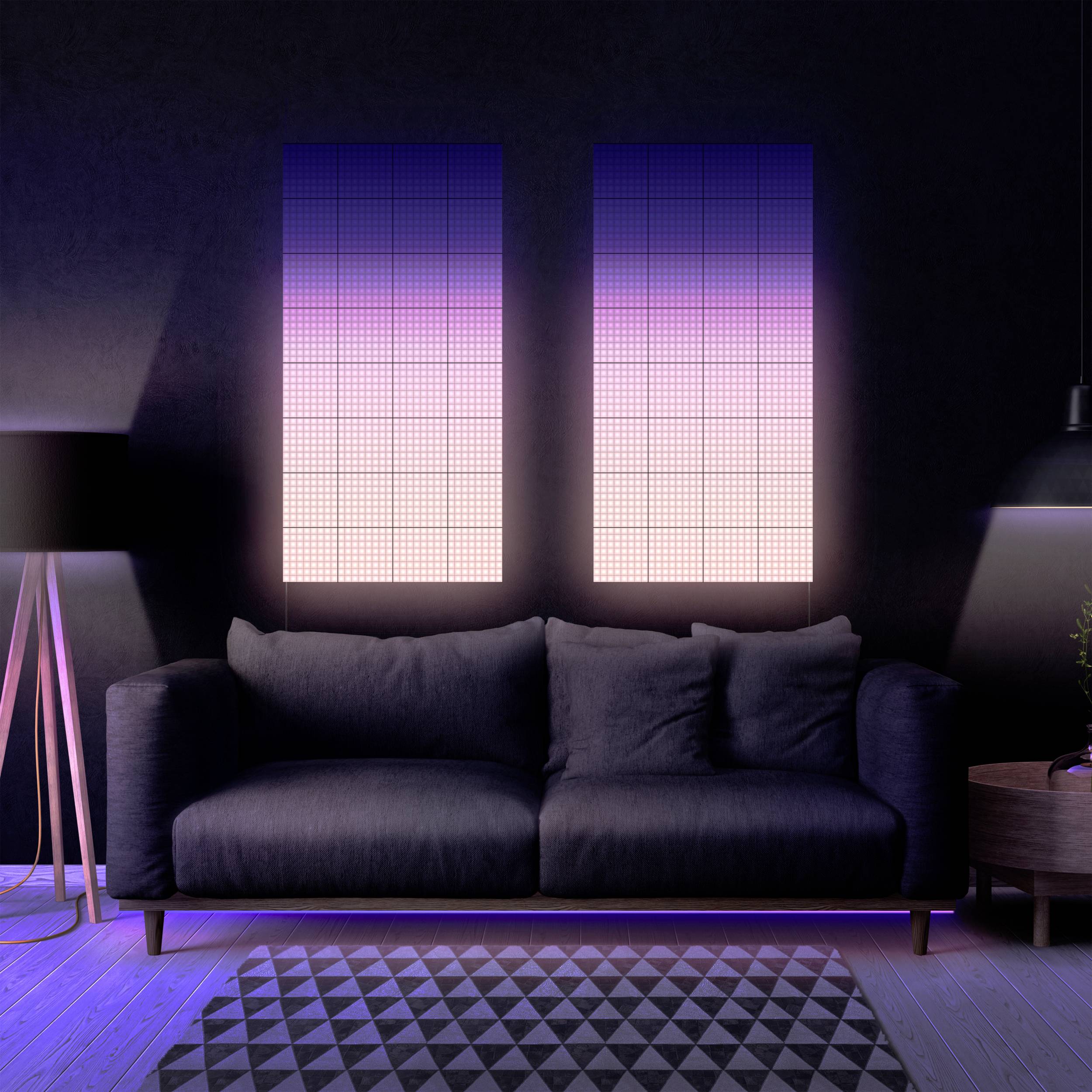 Twinkly SQUARES TWQ064STW-03-BAD Panneau à LED RVB