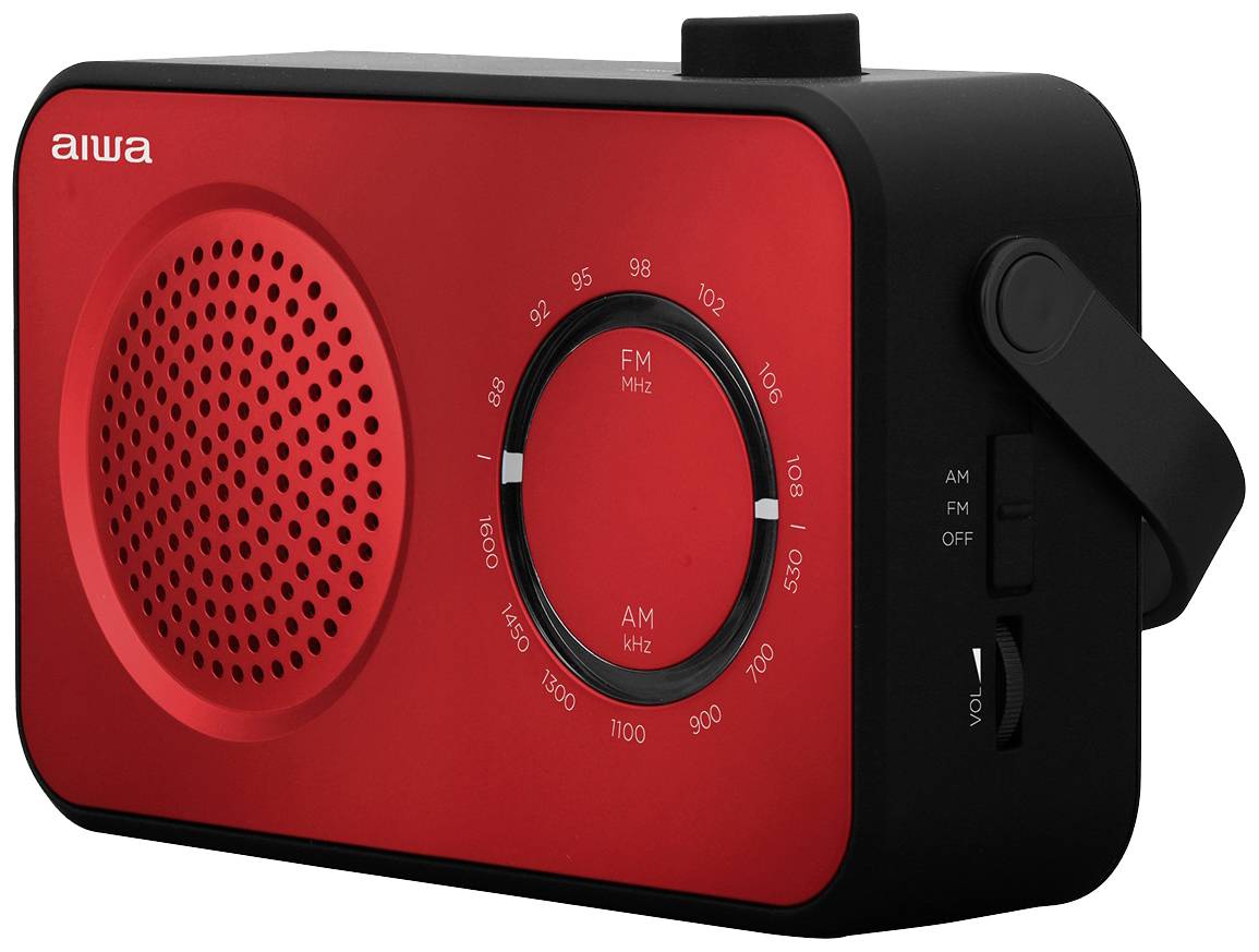 Aiwa R-190RD Radio portative FM, AM rouge