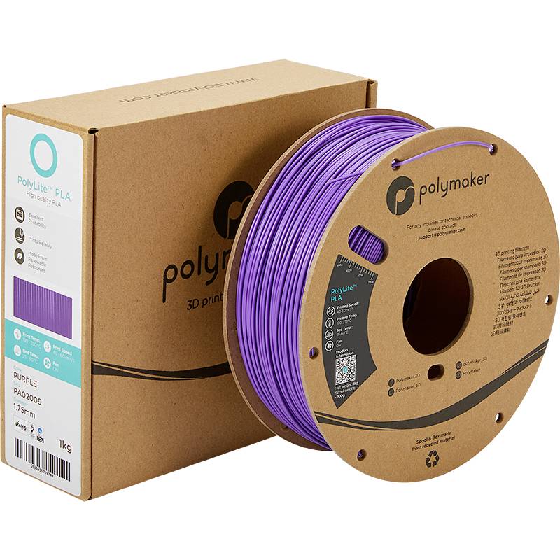 Polymaker PA02009 PolyLite Filament PLA 1.75 mm 1000 g lilas 1 pc(s)