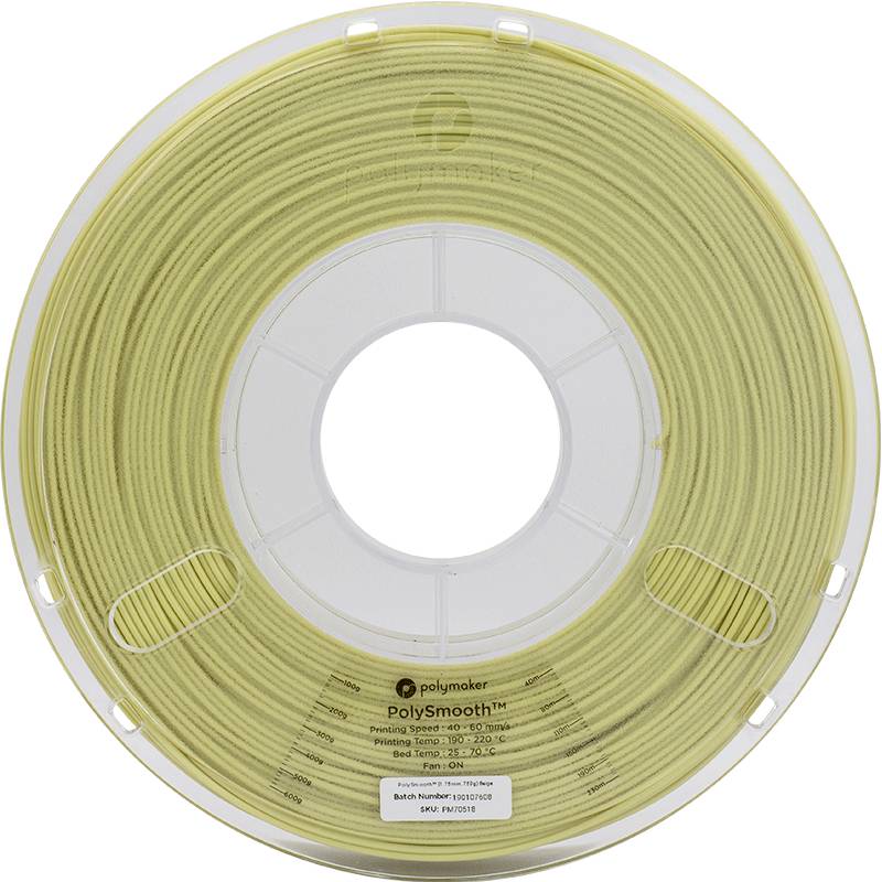 Polymaker PJ01012 PolySmooth Filament PVB polissable 1.75 mm 750 g beige 1 pc(s)