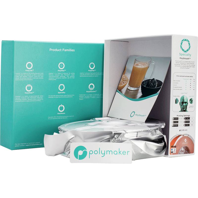 Polymaker PJ01020 PolySmooth Filament PVB polissable 2.85 mm 750 g orange 1 pc(s)