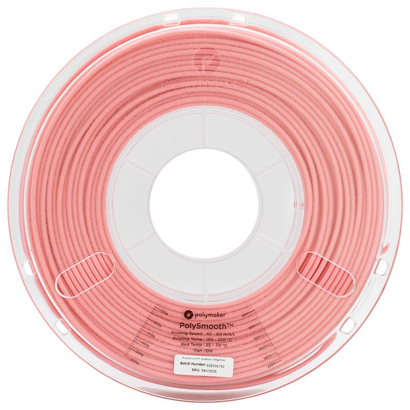 Polymaker PJ01021 PolySmooth Filament PVB polissable 2.85 mm 750 g rose 1 pc(s)
