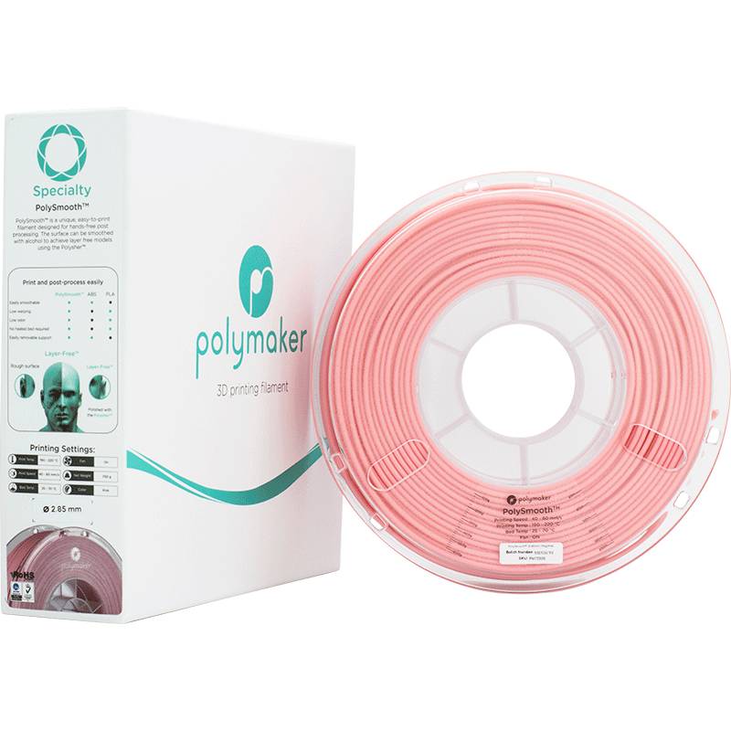 Polymaker PJ01021 PolySmooth Filament PVB polissable 2.85 mm 750 g rose 1 pc(s)