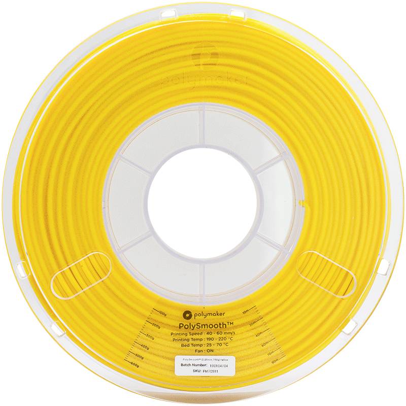 Polymaker PJ01019 PolySmooth Filament PVB polissable 2.85 mm 750 g jaune 1 pc(s)