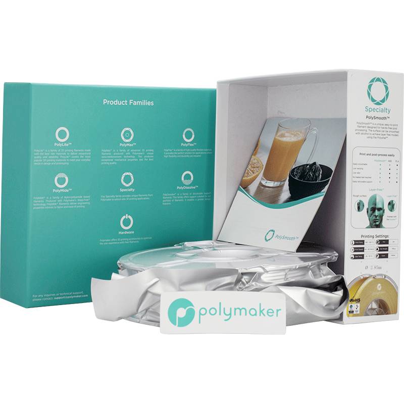 Polymaker PJ01019 PolySmooth Filament PVB polissable 2.85 mm 750 g jaune 1 pc(s)