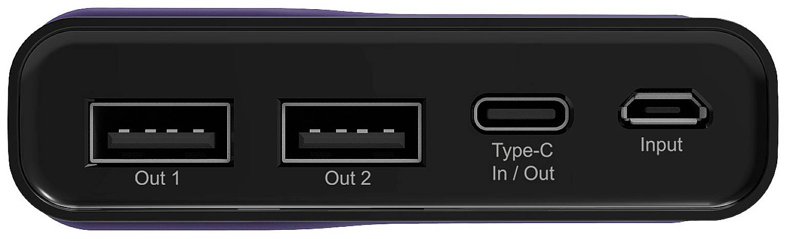 RealPower PB-15000C Powerbank (batterie supplémentaire) 15000 mAh Li-Ion USB, USB-C® bleu marine