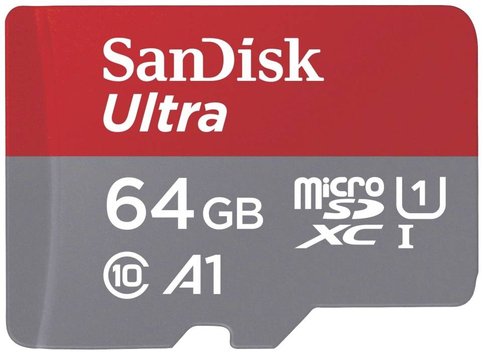 SanDisk microSDXC Ultra 64GB (A1/UHS-I/Cl.10/140MB/s) + Adapter "Mobile" Carte microSDXC 64 GB A1 Application Performance Class